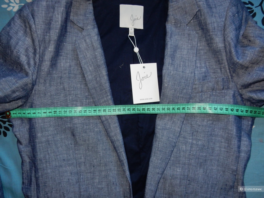 Льняной летний пиджак американского бренда Joie р.US 12 (на росс.48)