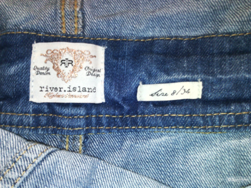 Новый джинсовый комбинезон с юбкой River Island