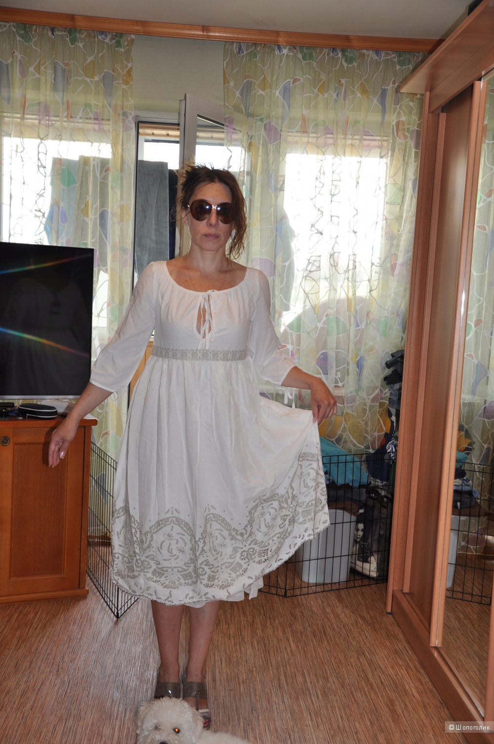 Романтичное платье TWIN-SET SIMONA BARBIERI новое S
