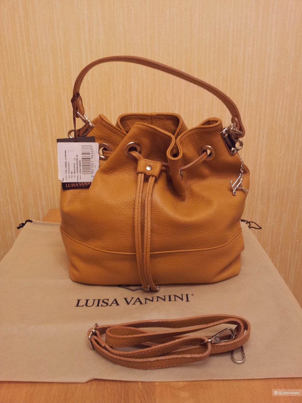 Кожаная сумка марки Luisa Vannini новая