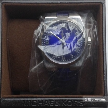 Michael Kors Channing Blue Dial Blue Leather Unisex Watch MK2355