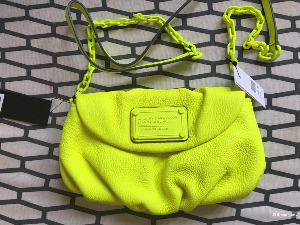 Неоновая маленькая сумочка Marc by Marc Jacobs, оригинал.