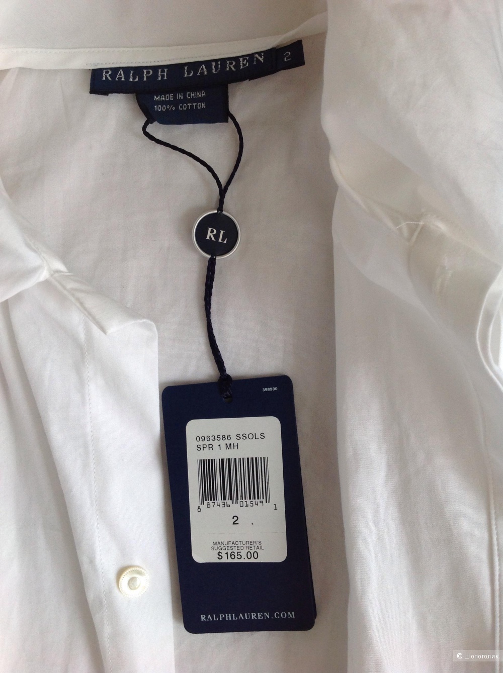 Новая блуза-рубашка Ralph Lauren размер 2