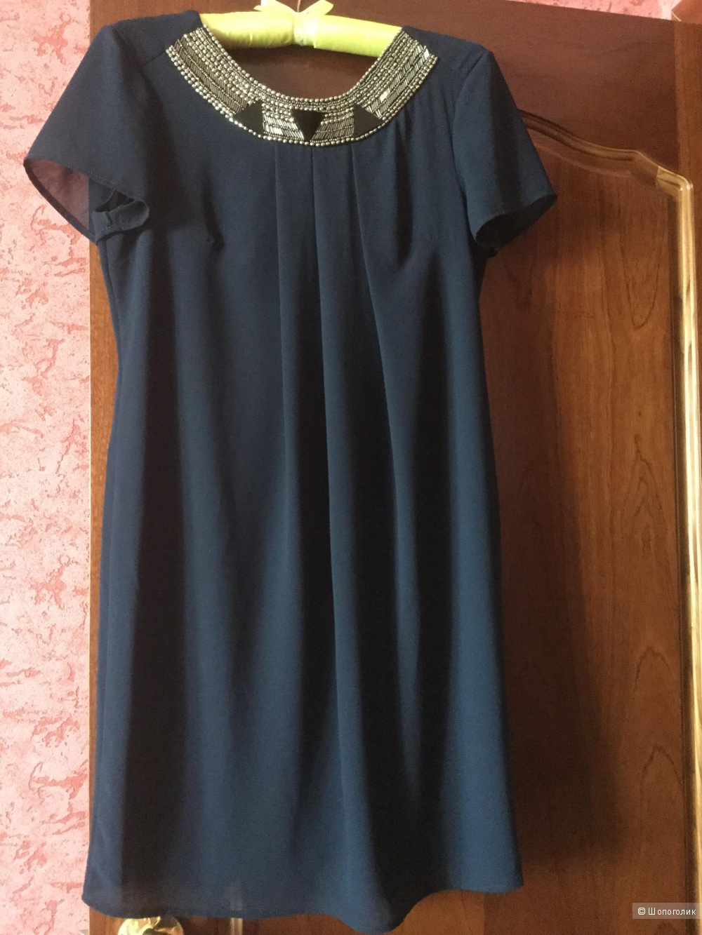 Коктейльное платье цвета Navy, размер S, Италия НОВОЕ с бирками