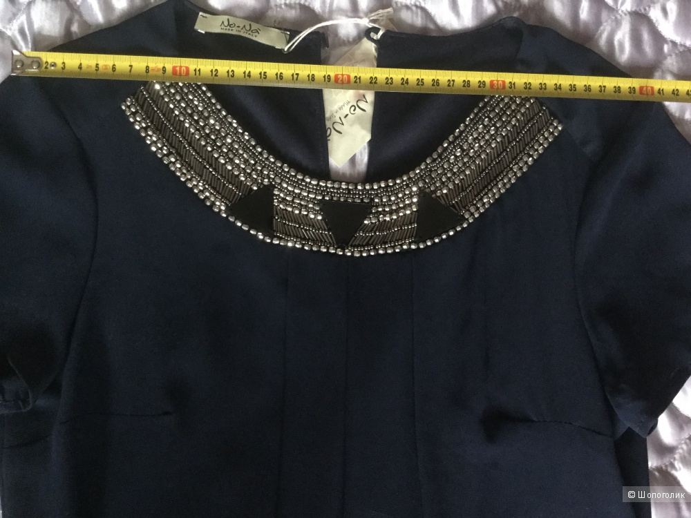 Коктейльное платье цвета Navy, размер S, Италия НОВОЕ с бирками