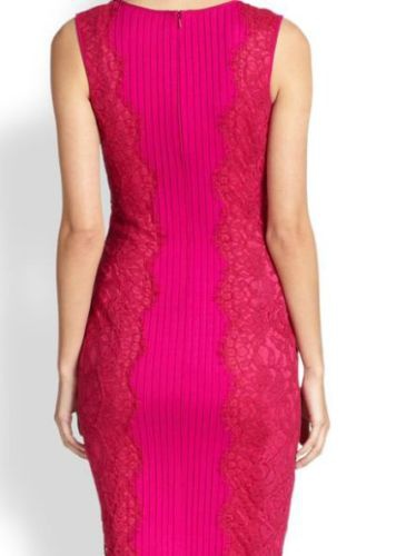 TADASHI SHOJI красивейшее платье с кружевом в боках р.44