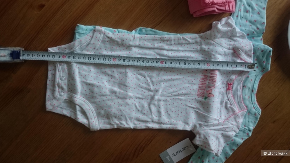 Carters комплект для малышки 9 мес хлопок 100%