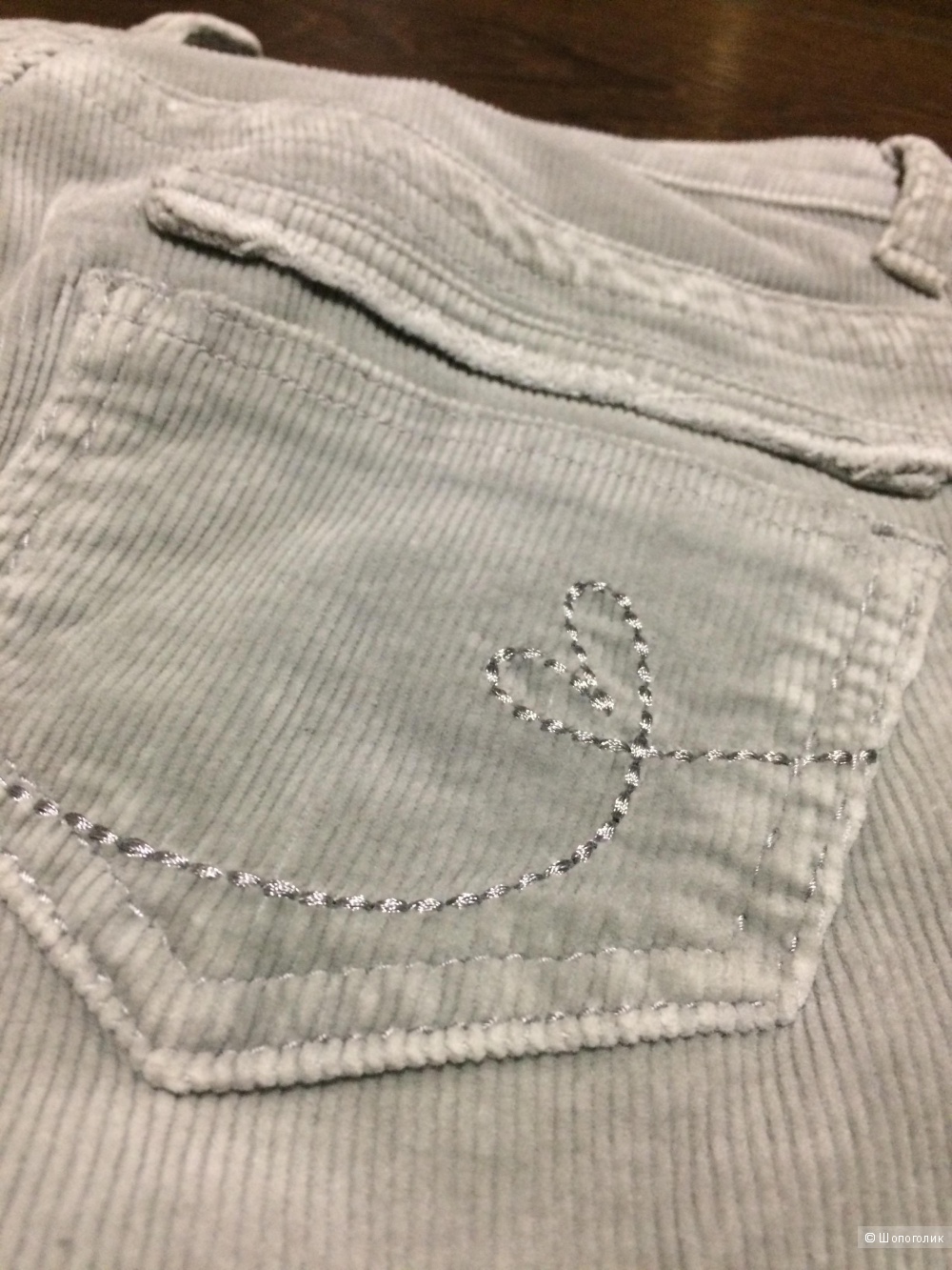 Вельветовые серые брюки/джинсы Kira Plastinina, размер S