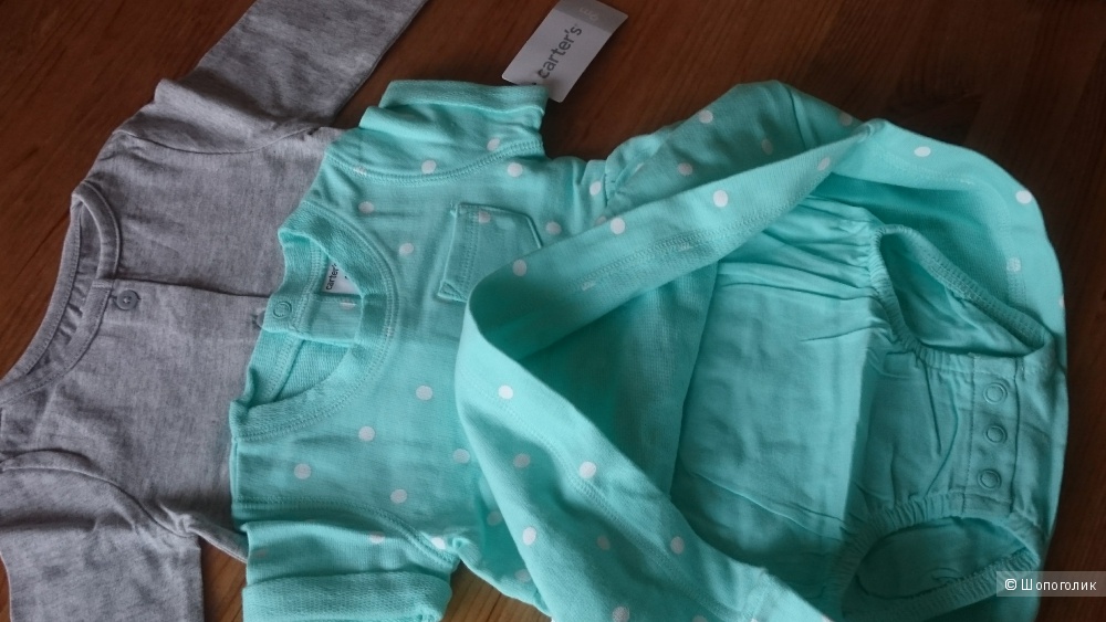 Комплект Carters платье плюс кофта 100% хлопок 12 и 9 мес