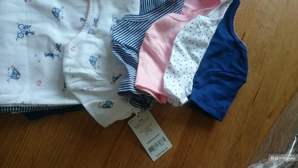 Carter's комплект боди из 5 штук 100% хлопок для девочки 12М