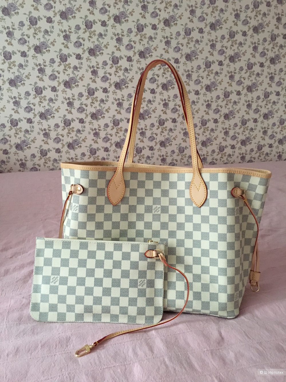 Сумка Louis Vuitton Neverfull azur mm