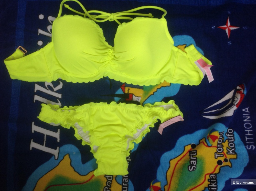 Victoria's Secret купальник оригинал ,цвет neon lemon