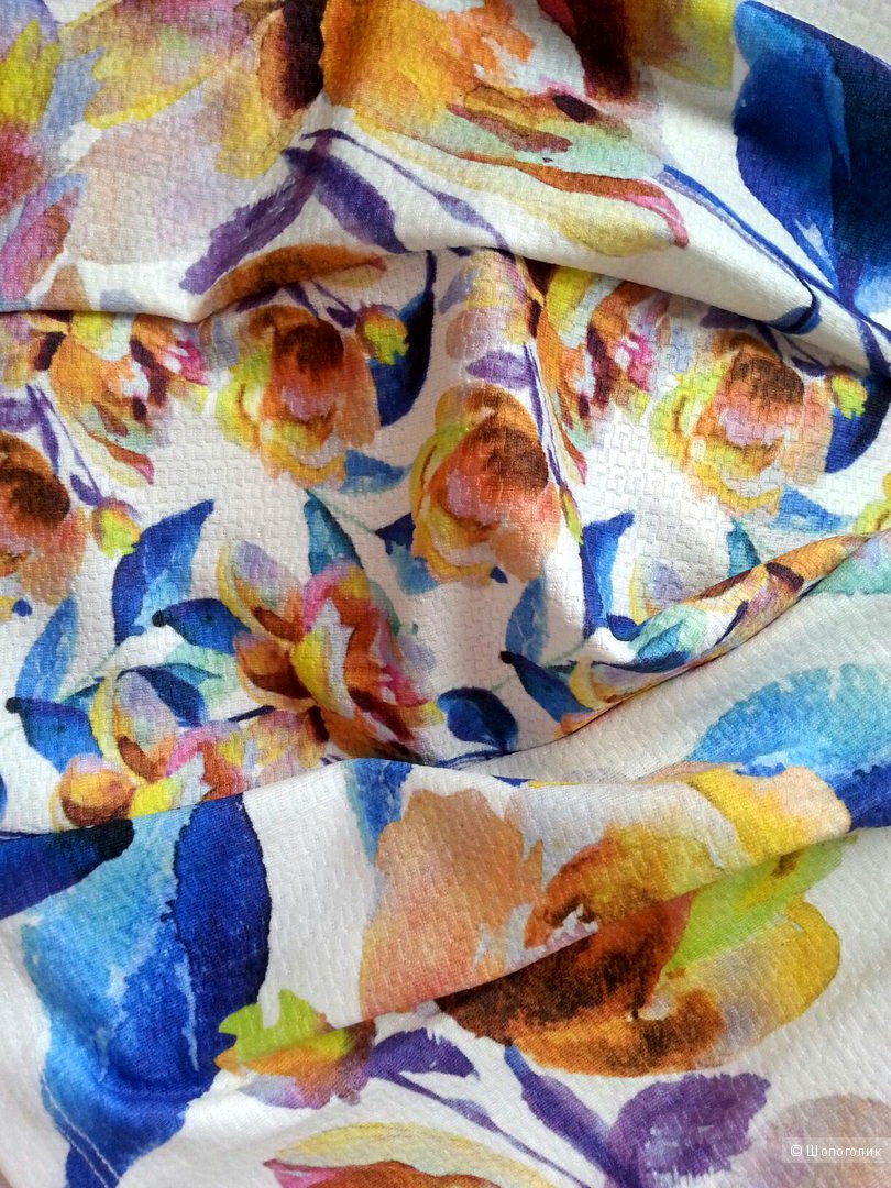 Короткое приталенное платье в фактурный цветочек ASOS UK8