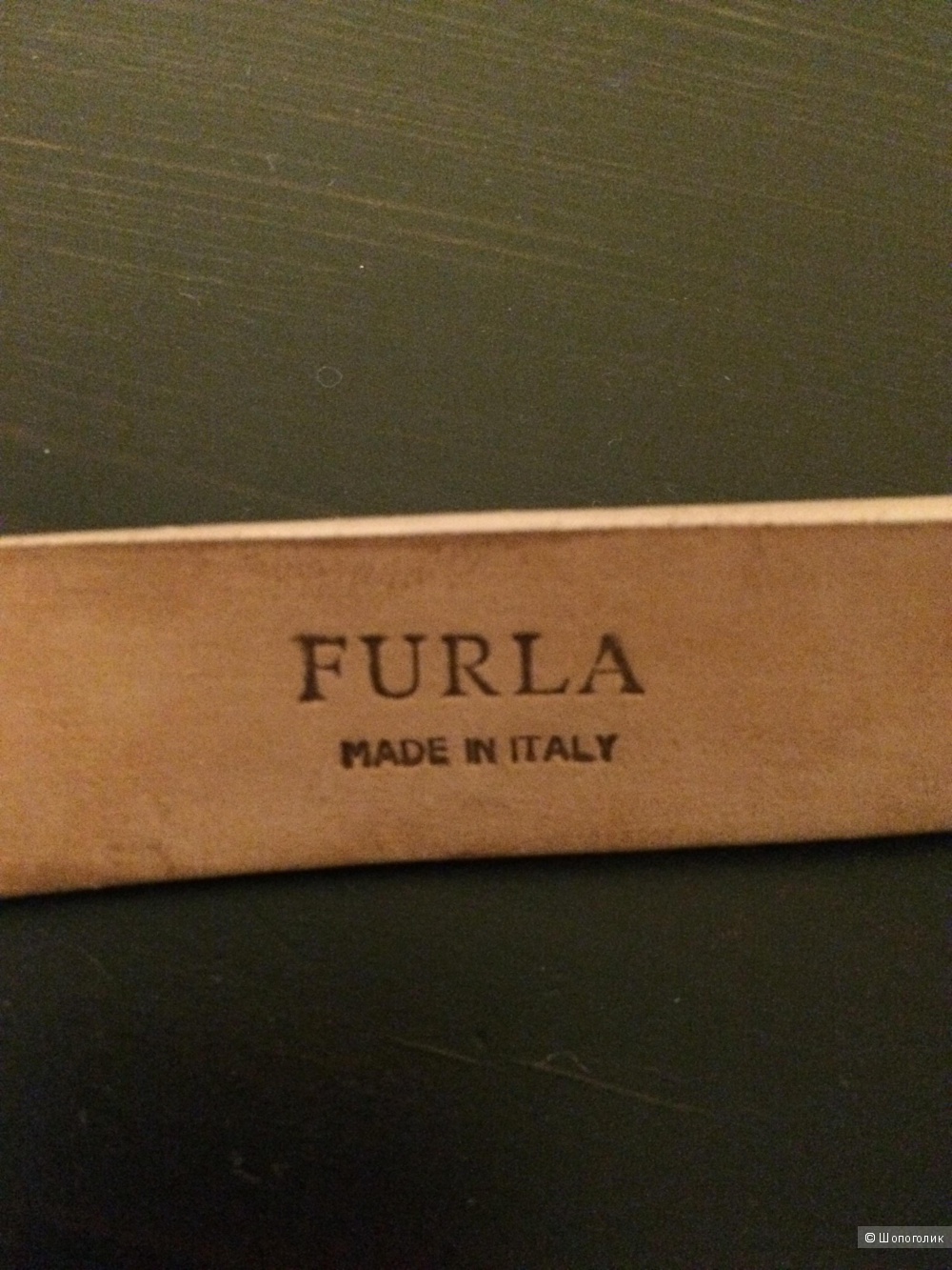 Новый кожаный ремень Furla, цвет нюд, размер S, оригинал