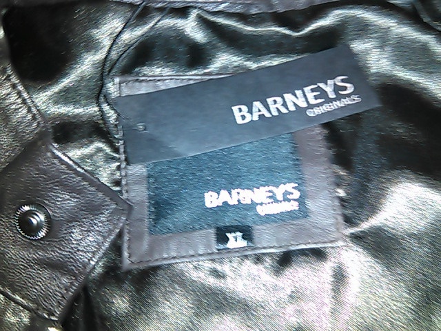 Новая мужская кожаная куртка Barney's Leather Biker Jacket - Brown / XL