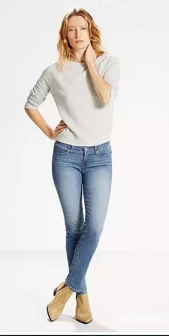 Продам джинсы Levi's 711 длина: 32 , Размер: 29 , Цвет: WORN FADE