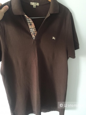 Burberry London Polo, brown color, size L