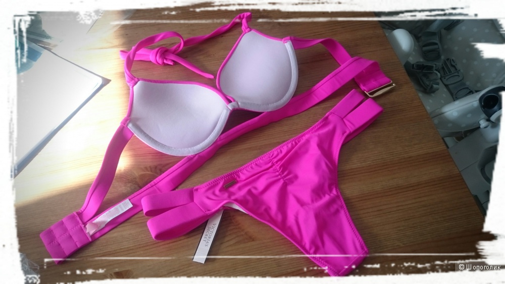 Купальник Victorias Secret 2016 push-up 32B - S Neon Lotus 7UN