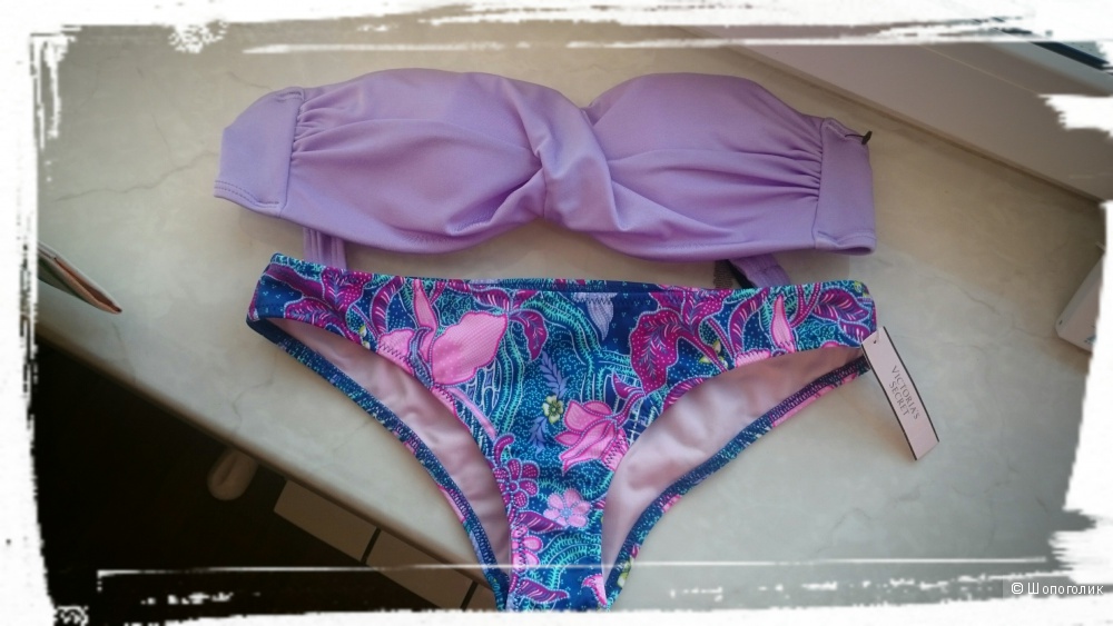 Купальник Victorias Secret 75B пуш-ап низ XS