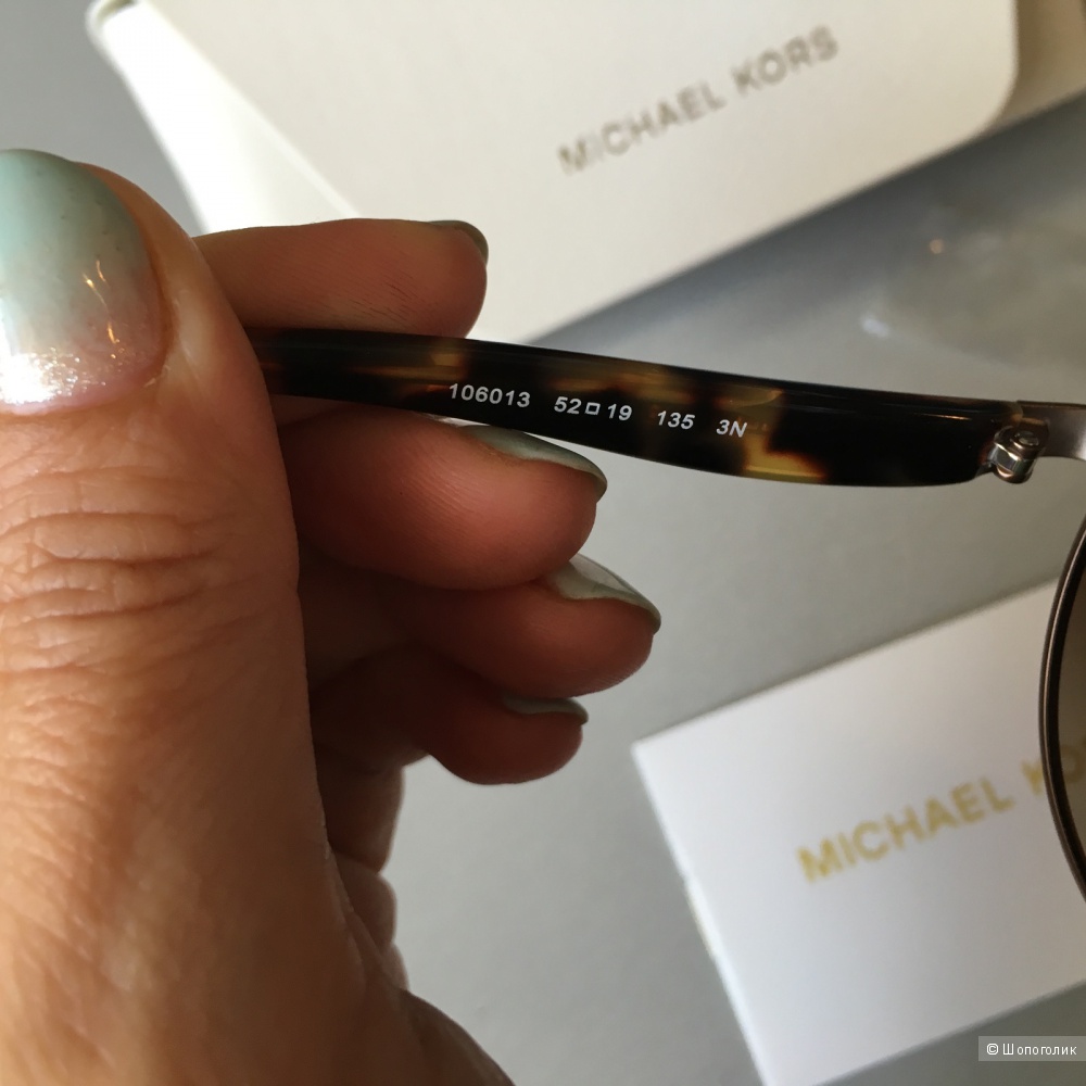 Солнцезащитные круглые очки Michael Kors Metal Round Sunglasses - Tort / No Size. Оригинал 100%.