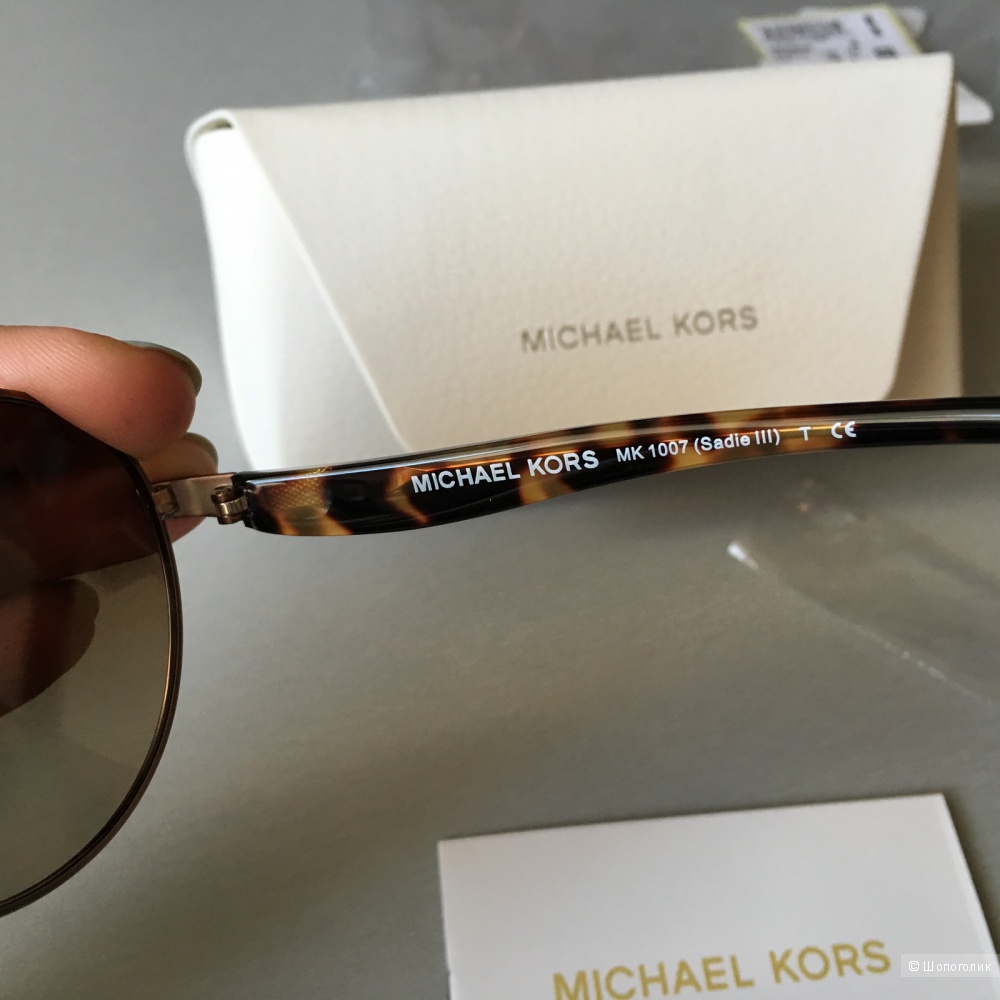 Солнцезащитные круглые очки Michael Kors Metal Round Sunglasses - Tort / No Size. Оригинал 100%.