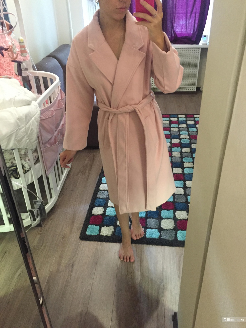 Новое Розовое пальто