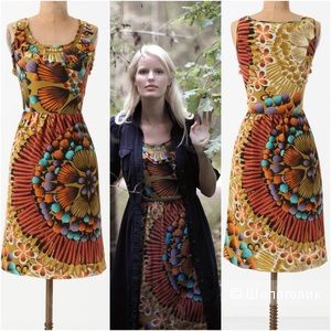 Шелковое платье от американских дизайнеров из Anthropologie  на 42 рос.