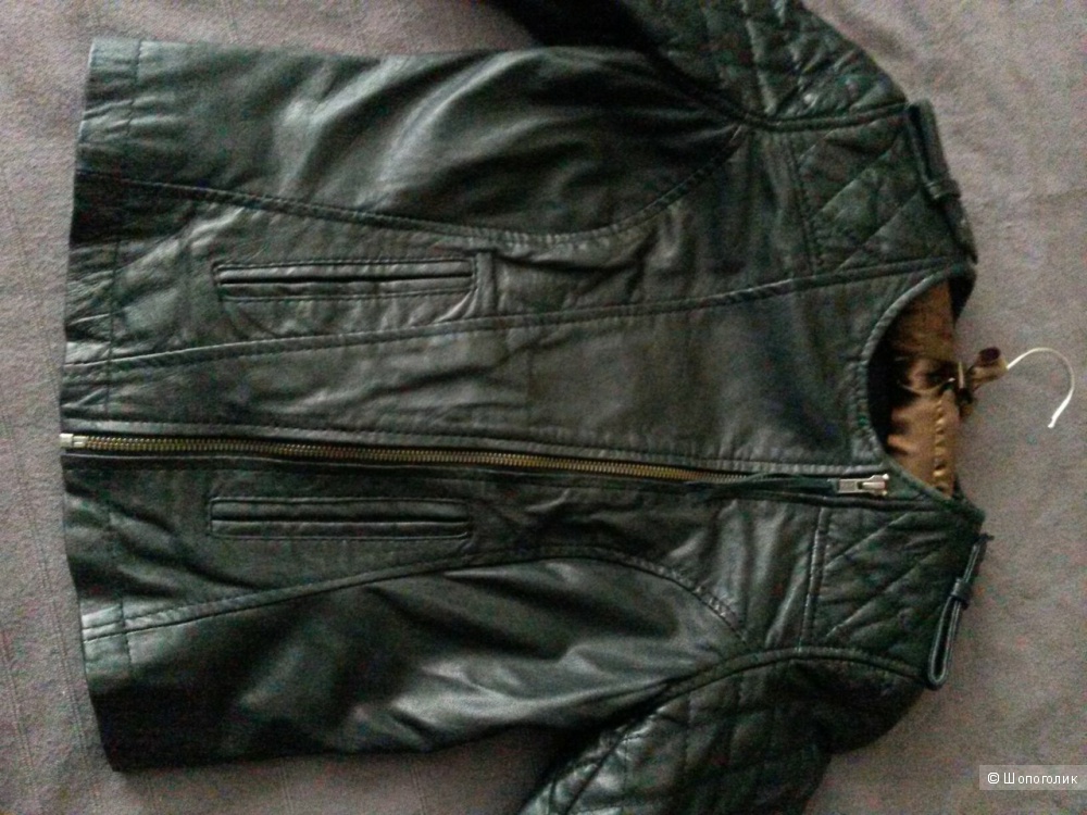 Крутая кожаная Стеганая Байкерская куртка Asos