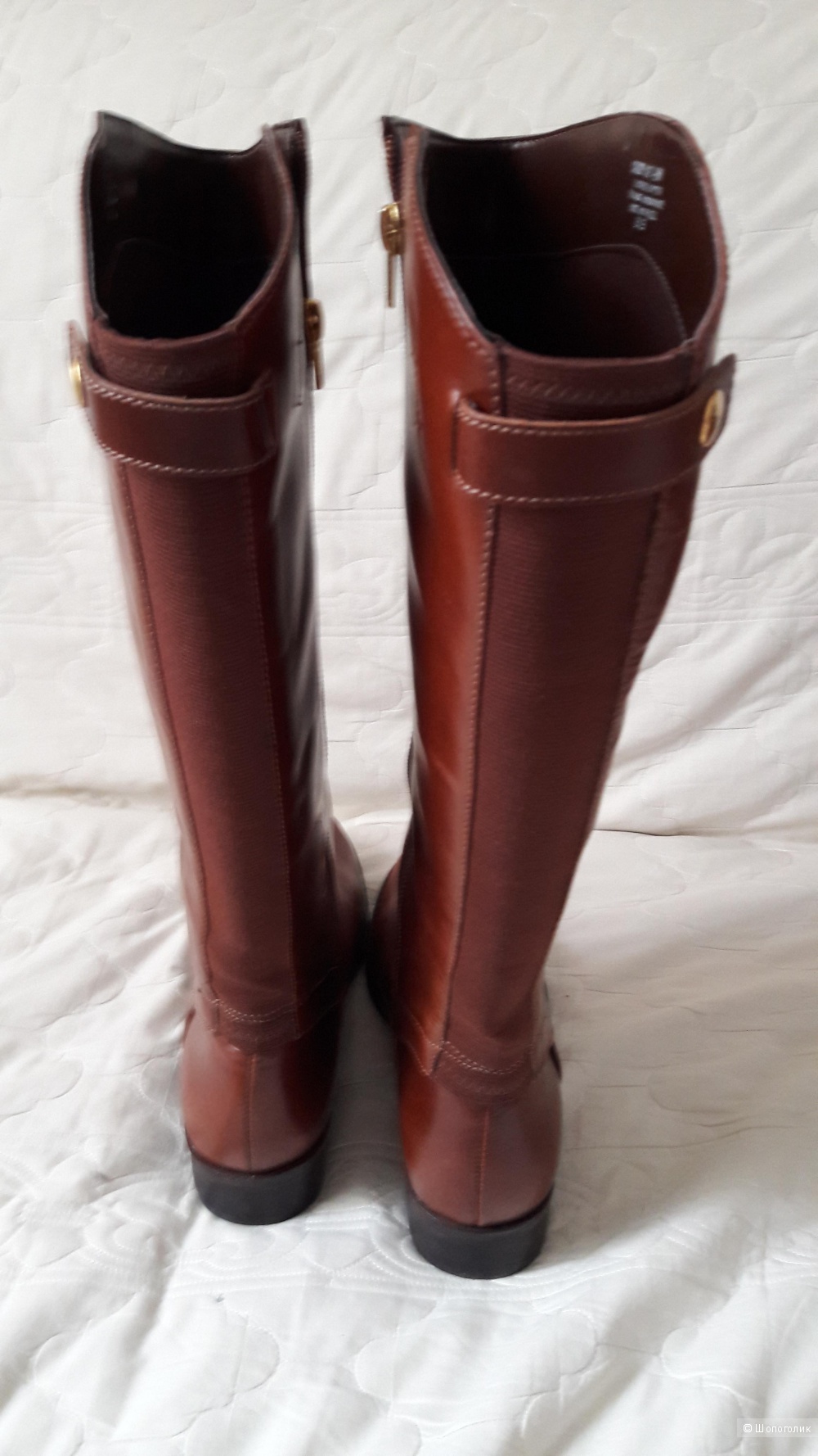 Жокейские сапоги Steven Steve Madden Sady W Round Toe Leather Knee High Boot