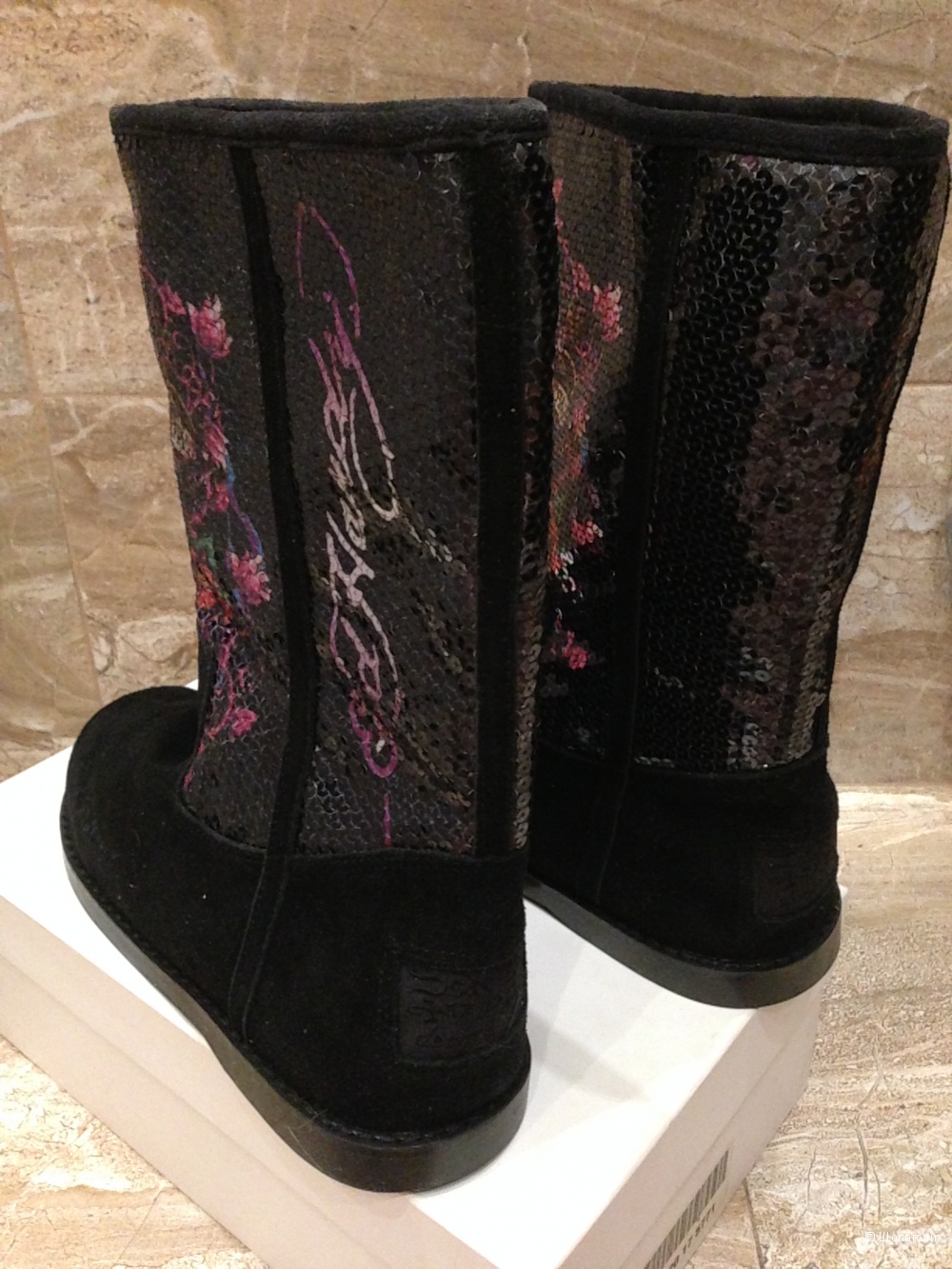 Дизайнерские зимние сапоги угги от Ed Hardy новые оригинал р.37 и 38