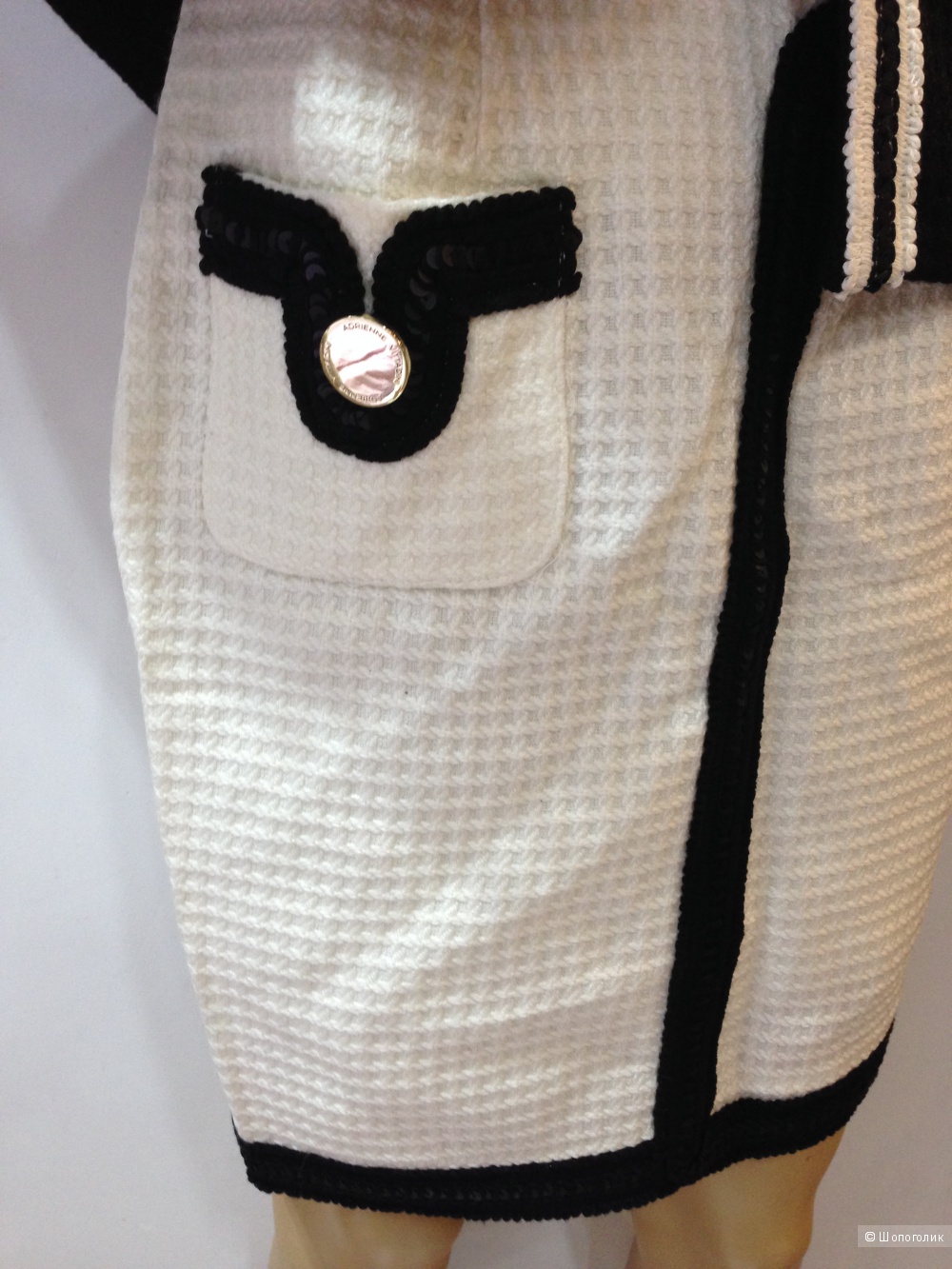 Юбка в стиле CHANEL от Adrienne Vittadini из букле р.44