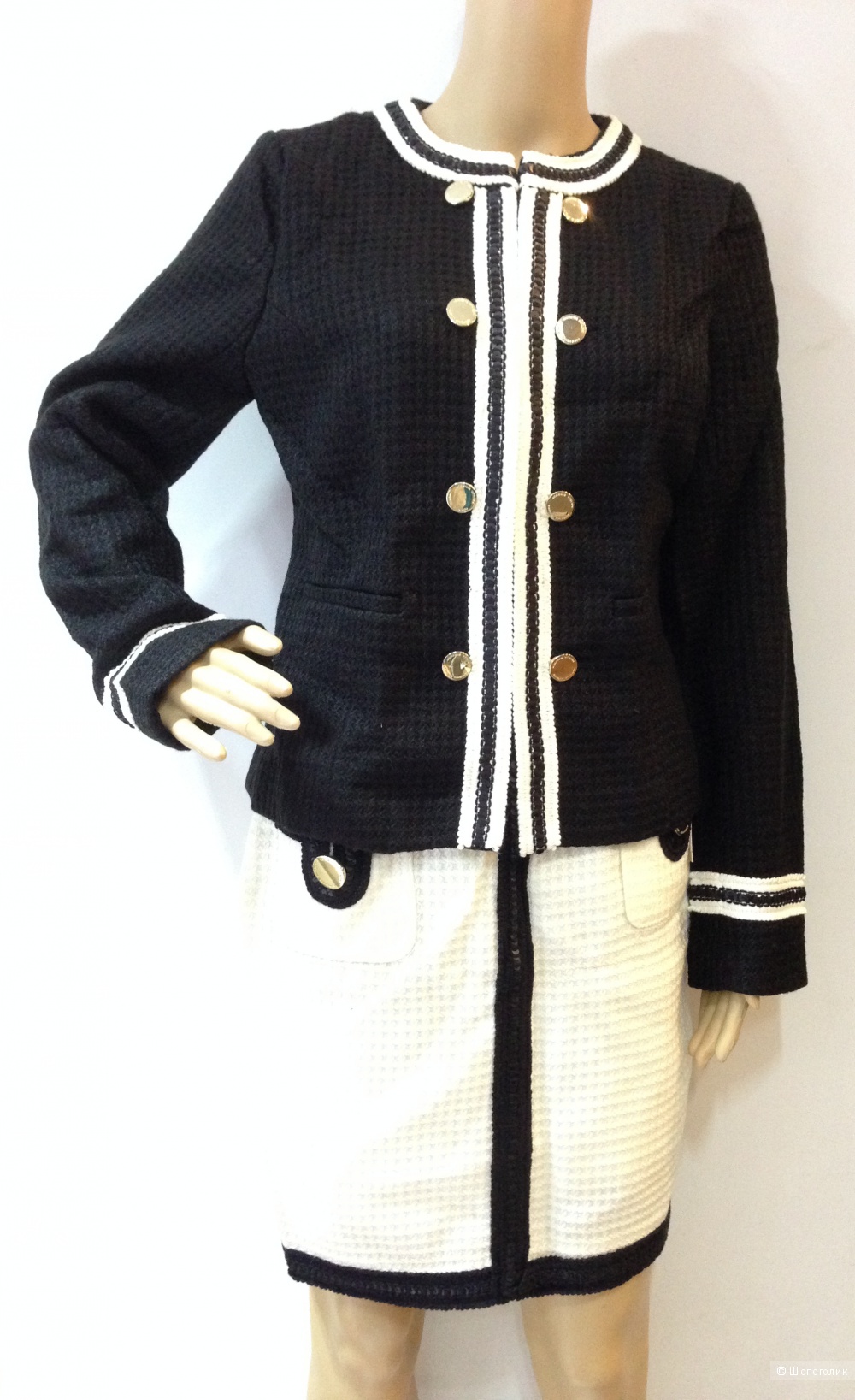 Юбка в стиле CHANEL от Adrienne Vittadini из букле р.44