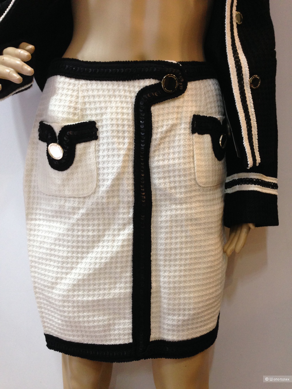 Юбка в стиле CHANEL от Adrienne Vittadini из букле р.44
