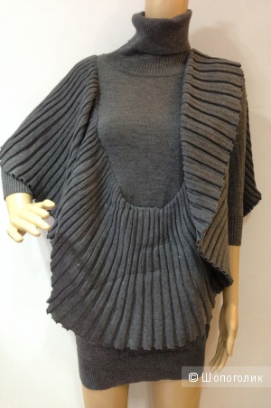 GRACIA платье-свитер с гофре под узкие брючки или лосины р.44