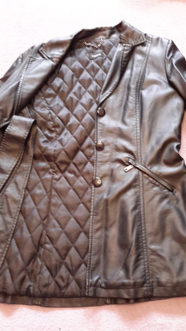 Пиджак-френч (куртка-плащ) кож зам фирма Motivi размер 44 европейский на наш 48 в хорошем состоянии