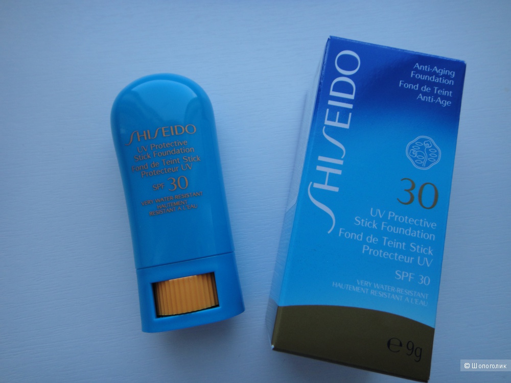 Shiseido солнцезащитный тональный стик SPF 30