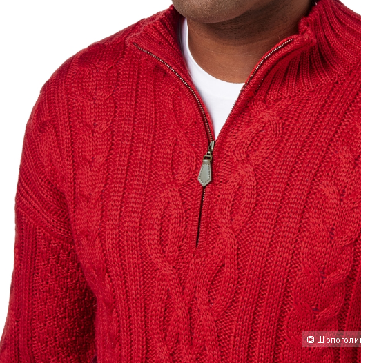 Мужской свитер на молнии из натуральной овечьей шерсти WoolOvers