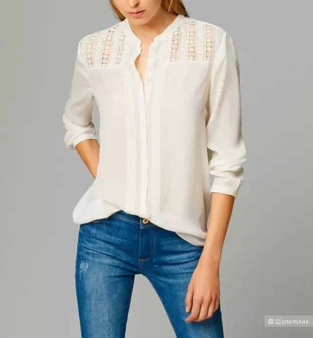 Massimo Dutti:  удлиненная женская блузка-рубашка