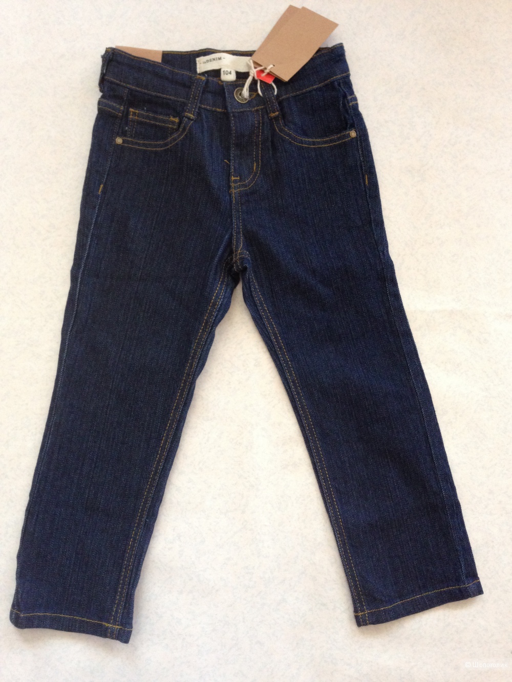 Детские джинсы Denim Kids на 4 годика из плотного настоящего денима