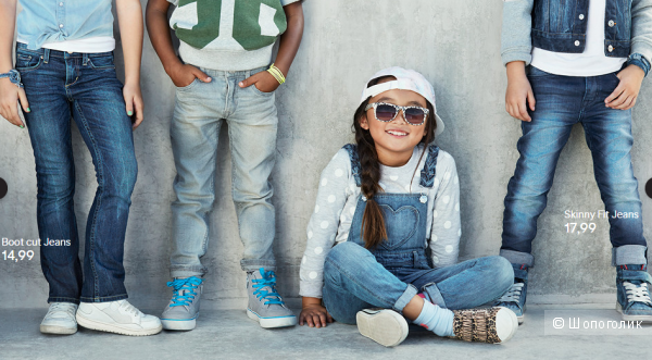 Детские джинсы Denim Kids на 4 годика из плотного настоящего денима