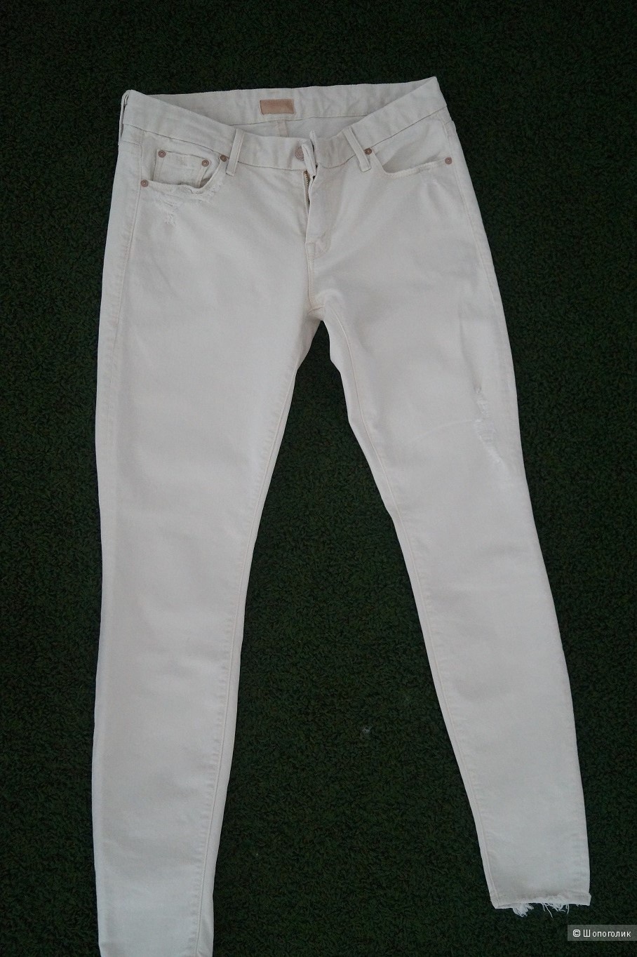 Продаю джинсы mother, цвет слоновая кость, 28 размер, б/у