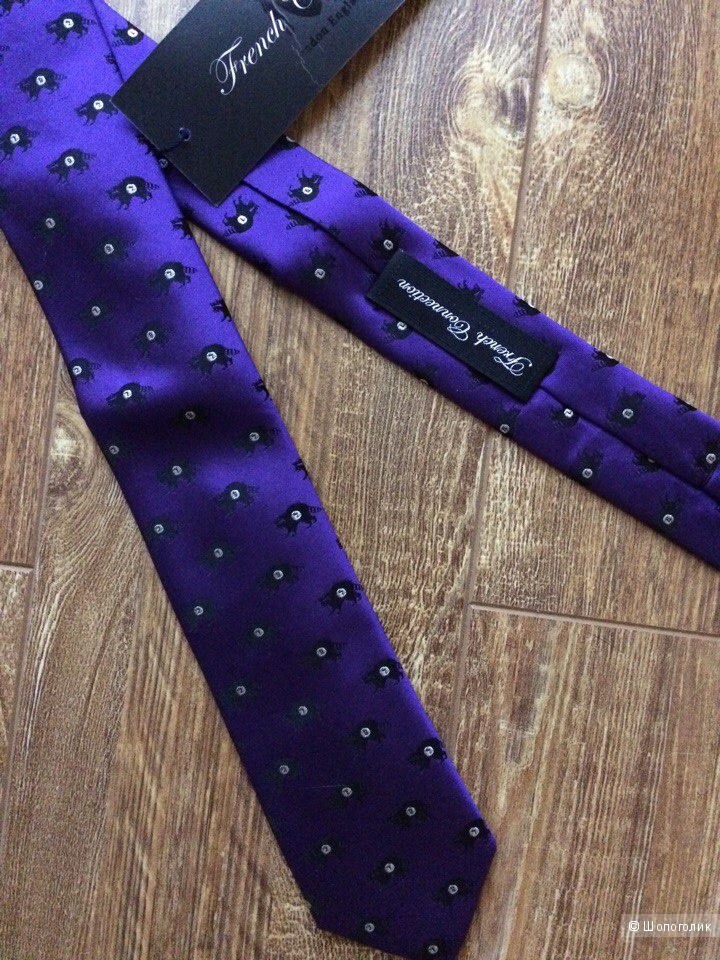 Шелковый галстук с енотами french connection