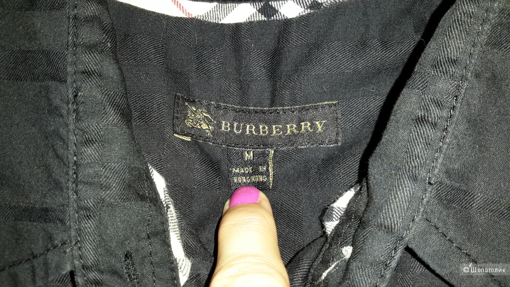Рубашка Burberry размер М, но лучше на S б/у активно, скорее всего копия