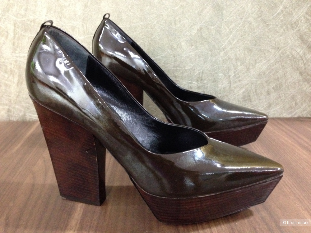Подиумные туфли от Jil Sander с ценником 695$ новые.оригинал.р.38-38.5