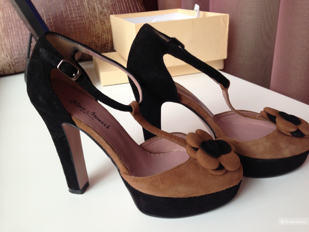 туфли замшевые Nina Mencci  35 размер