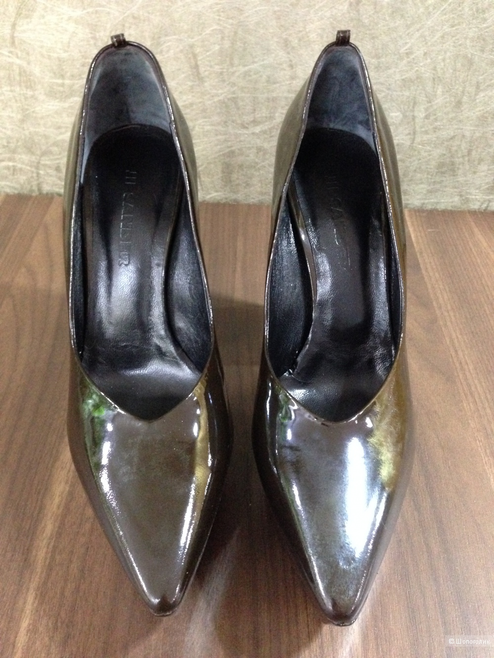 Подиумные туфли от Jil Sander с ценником 695$ новые.оригинал.р.38-38.5