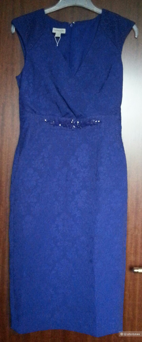 Monsoon синее жаккардовое платье UK8