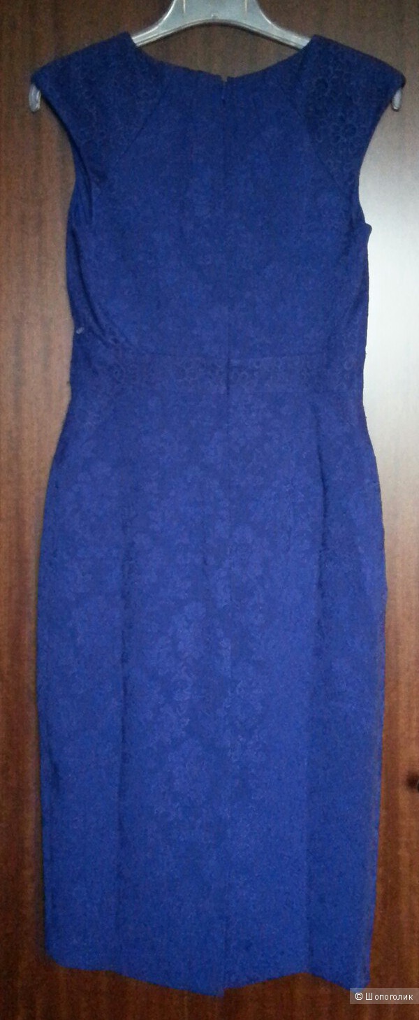 Monsoon синее жаккардовое платье UK8