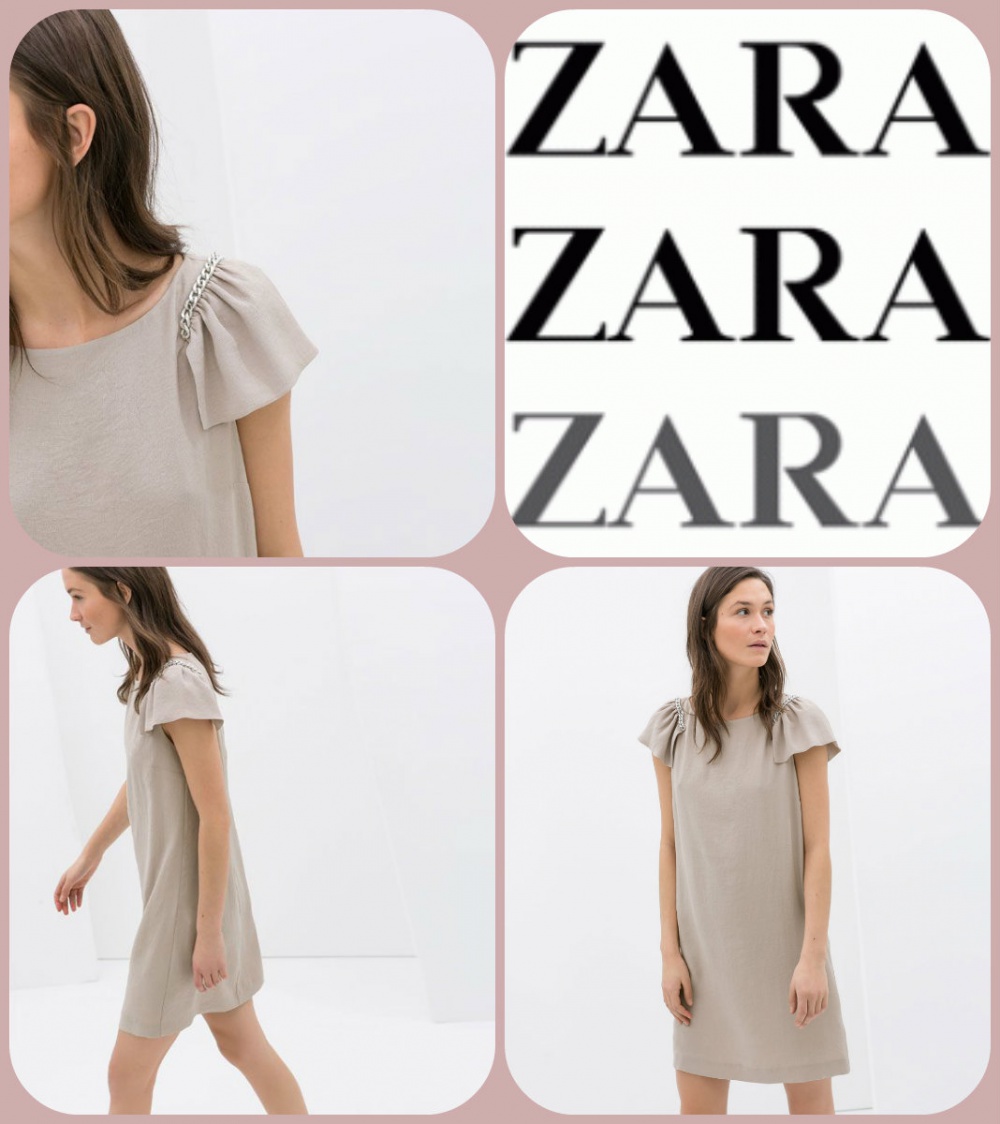 ZARA легкое платье в стиле бохо размер М