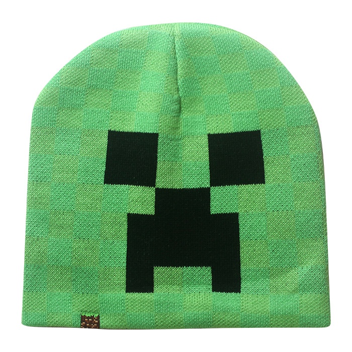 Для поклонников Minecraft: шапка Крипер. Размер L/XL.
